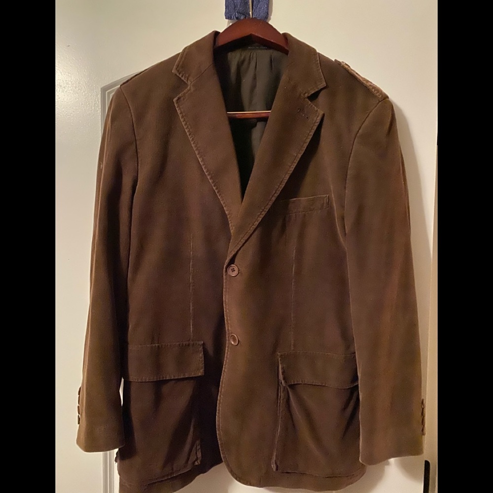 Men’s brown corduroy blazer - Picture 2 of 4